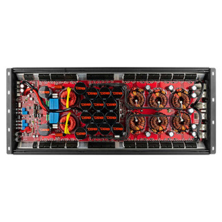 DS18 1-Channel Amp 18000 Burst/0.67ohm 10000/1ohm 5800/2ohm 3500/4ohm Watts RMS w/ Voltmeter Red