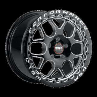 Weld Solana Beadlock 15x10 / 5x114.3 BP / ET25 / 6.48in BS / 78.1 Dia - Gloss Black MIL Wheel