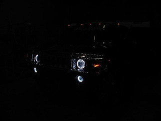 Oracle 03-10 Hummer H2 LED Fog Light Halo Kit - Red