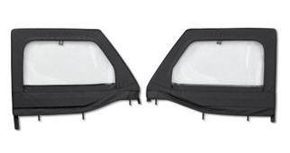 Bestop 20-26 Jeep Gladiator / 18-26 Wrangler JL Element Upper Doors (Front Black Diamond)