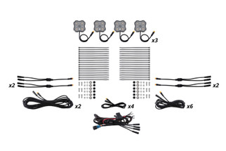 Diode Dynamics Rock Light - Amber/White - M8 12-Pack