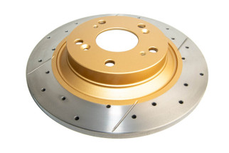 DBA 00-09 Honda S2000 Rear Street Series Drilled & Slotted Rotor w/Gold Hat