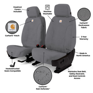 Covercraft 24-26 Jeep Wrangler Fr Buckets Carhartt SeatSaver Custom Front Row Seat Cover