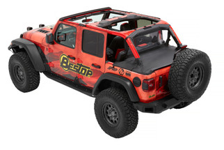Bestop 18-23 Jeep Wrangler JL 4-Door Duster Deck Cover (Black Diamond)