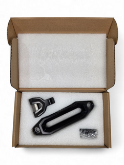 Elektric Offroad Winch Hawse Fairlead And Hook Combo Anodized Black