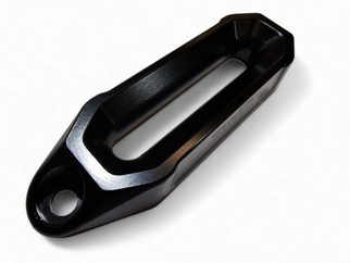 Elektric Offroad Winch Hawse Fairlead And Hook Combo Anodized Black