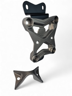 Elektric Offroad 2022+ Can Am X3 Maverick 10 Bolt Radius Rod Plate With Pull Hook (Gun Metal)