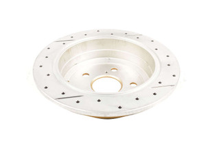 DBA 02-08 Lexus ES300 Rear Street Series Drilled & Slotted Rotor w/Gold Hat