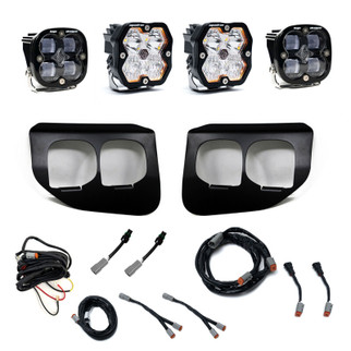 Baja Designs 20-22 Ford SD Squadron 2.0 SAE/Sport Dual Fog Pocket Kit (Driving/Combo) - Clear
