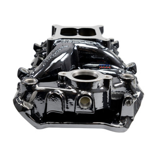 Edelbrock RPM Air-Gap Intake Manifold for Big-Block Chevy Oval Port - Black Plasma Finish