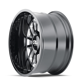 Cali Off-Road 9110 Summit 20x10 / 8x180 BP / -25mm Offset / 124.1mm Hub Gloss Black Milled Wheel