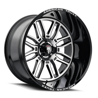 American Truxx AT1915 Restless 24x14 / 8x170 BP / -76mm Offset / 125.2mm Hub Gls Blk Mill Wheel