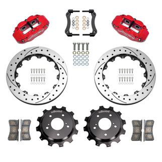 Wilwood 89-02 Nissan Skyline Superlite 4R Rear BBK w/ 13.50in Diameter D/S Rotor - Red