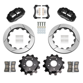 Wilwood 89-02 Nissan Skyline Superlite 4R Rear BBK w/ 13.50in Diameter Slotted Rotor - Black