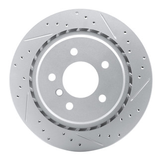 R1 95-02 BMW Z3 Left Rear Drilled & Slotted Geo-Carbon Rotor