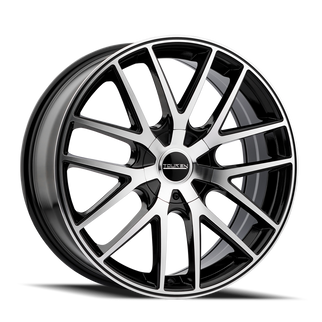 Touren 3260 TR60 17x7.5 / 5x108/114.3 BP / 42mm Offset / 72.62mm Hub Gloss Black Machined Wheel