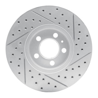 R1 98-18 Audi A1 (Mexico) Front Left Drilled & Slotted Geo-Carbon Rotor