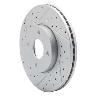 R1 05-12 Ford Ecosport (Mexico) Front Left Drilled & Slotted Geo-Carbon Rotor