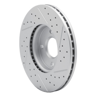R1 05-12 Ford Ecosport (Mexico) Front Left Drilled & Slotted Geo-Carbon Rotor
