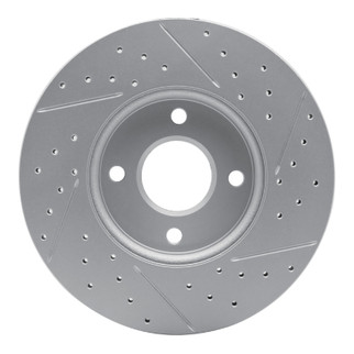 R1 05-12 Ford Ecosport (Mexico) Front Left Drilled & Slotted Geo-Carbon Rotor
