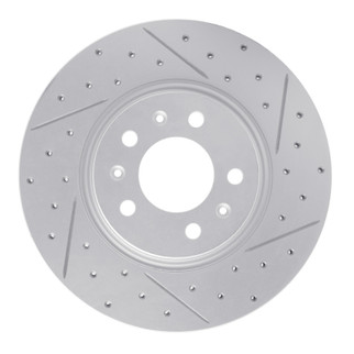 R1 06-10 Pontiac Solstice Front Right Drilled & Slotted Geo-Carbon Rotor