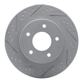 R1 92-05 Buick Park Avenue Rear Left Drilled & Slotted Geo-Carbon Rotor
