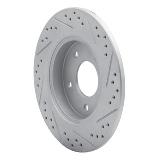 R1 92-05 Buick Park Avenue Rear Left Drilled & Slotted Geo-Carbon Rotor