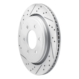 R1 15-17 Ford F-150 4WD Rear Left Drilled & Slotted Geo-Carbon Rotor