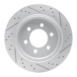 R1 15-17 Ford F-150 4WD Rear Left Drilled & Slotted Geo-Carbon Rotor