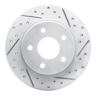 R1 93-05 Ford Taurus Sho Rear Right Drilled & Slotted Geo-Carbon Rotor