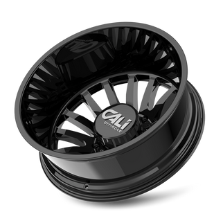 Cali Off-Road 9110D Summit Dually 22x8.25 / 8x200 BP / -192mm Offset / 142mm Hub Gloss Black Wheel