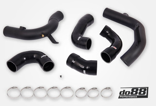 do88 Audi/Seat/Skoda/Volkswagen 1.8T/2.0T (MQB) OEM Intercooler Pressure Pipes w/Black Hoses