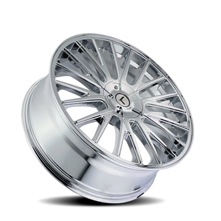 Kraze KR185 Double Down 20x8.5 / 5x112/120 BP / 38mm Offset / 73mm Hub Chrome Wheel