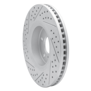 R1 05-14 Infiniti Fx35 Front Right Drilled & Slotted Geo-Carbon Rotor