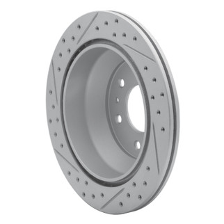 R1 02-09 Buick Rainier Rear Right Drilled & Slotted Geo-Carbon Rotor
