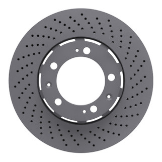 DFC 94-98 Porsche 911 Right Front Drilled Hi-Carbon Alloy Geomet Coated Rotor