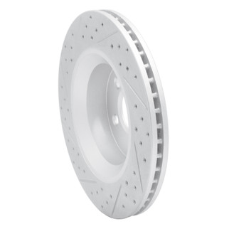 R1 11-12 Jeep Liberty Front Right Drilled & Slotted Geo-Carbon Rotor