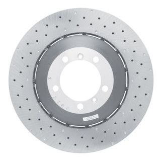 DFC 10-11 Porsche 911 Left Front Drilled Hi-Carbon Alloy Geomet Coated Rotor