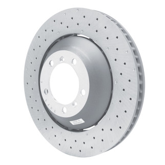 DFC 10-11 Porsche 911 Left Front Drilled Hi-Carbon Alloy Geomet Coated Rotor