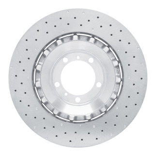 DFC 10-11 Porsche 911 Left Front Drilled Hi-Carbon Alloy Geomet Coated Rotor