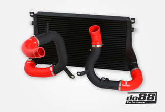 do88 VAG 1.8T/2.0T (MQB) BigPack Intercooler Kit w/Red Hoses