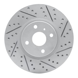 R1 16-25 Mazda MX-5 Miata Front Right Drilled & Slotted Geo-Carbon Rotor