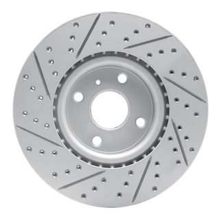 R1 16-25 Mazda MX-5 Miata Front Right Drilled & Slotted Geo-Carbon Rotor
