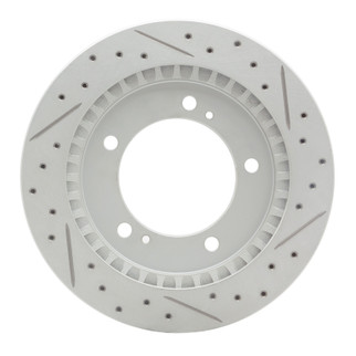 R1 99-04 Chevrolet Tracker Front Right Drilled & Slotted Geo-Carbon Rotor