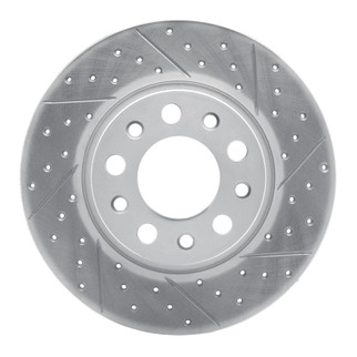 R1 15-26 Alfa Romeo Tonale Rear Right Drilled & Slotted Geo-Carbon Rotor