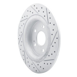 R1 22-26 Acura Mdx Rear Left Drilled & Slotted Geo-Carbon Rotor