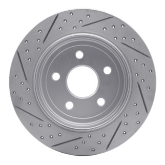 R1 11-22 Dodge Durango Rear Right Drilled & Slotted Geo-Carbon Rotor