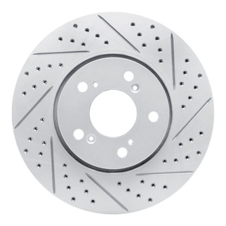 R1 14-20 Acura Rlx Front Right Drilled & Slotted Geo-Carbon Rotor