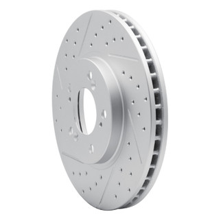 R1 99-04 Acura Rl Front Left Drilled & Slotted Geo-Carbon Rotor