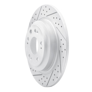 R1 09-14 Acura Tl Rear Left Drilled & Slotted Geo-Carbon Rotor